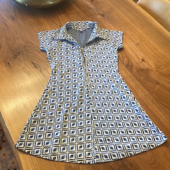 Urban Outfitters Blue Geometric Dress - Picture 9 of 9